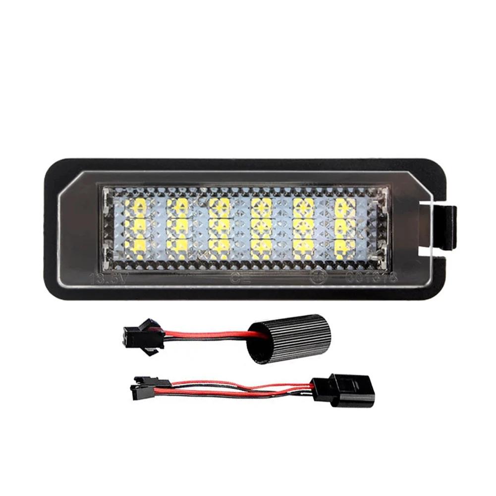 1/2PCS Car Rear LED License Number Plate Light Lamp CANbus For VW Passat B6 CC Eos Golf 4 5 6 7 MK7 Polo Superb Seat Leon Altea