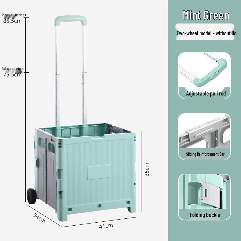 Bingyue Portable Folding Shopping & Utility Cart