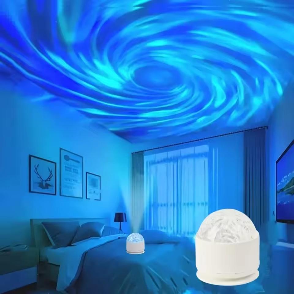 Northern Aurora/Water Ripple Projektor Lampe LED Nachtlicht mit Fernbedienung Party Decor Atmosphäre Lichter