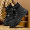 Luksusowe męskie buty Modne wysokie skórzane buty Outdoorowe casualowe botki Antypoślizgowe buty na grubej podeszwie Męskie buty na platformie Botas