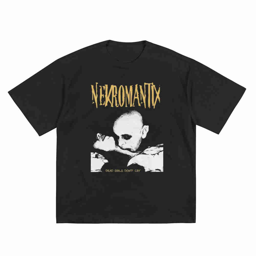 Nekrounisextix Fanart Psychobilly Horrorpunk Gothabilly Kurzarm T-Shirt 100% Baumwolle T-Shirt