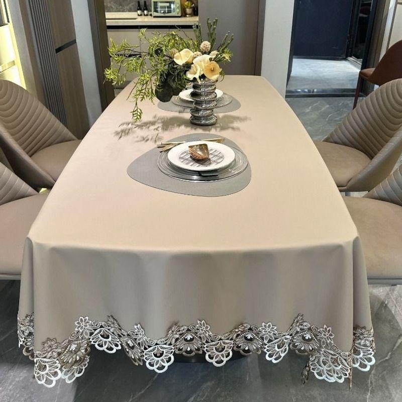 Luxurious Soft Leather Tablecloth - Lightweight, Wash-Free, Perfect for Dining or Coffee Tables, Rectangular or Oval, Popular Choice