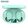 Admisitr Inteligentní sluchátko Bluetooth s ukazatelem čísla Bezdrátové sportovní mini sluchátko Stereo do uší