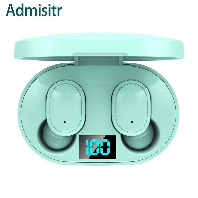 Admisitr Inteligentní sluchátko Bluetooth s ukazatelem čísla Bezdrátové sportovní mini sluchátko Stereo do uší