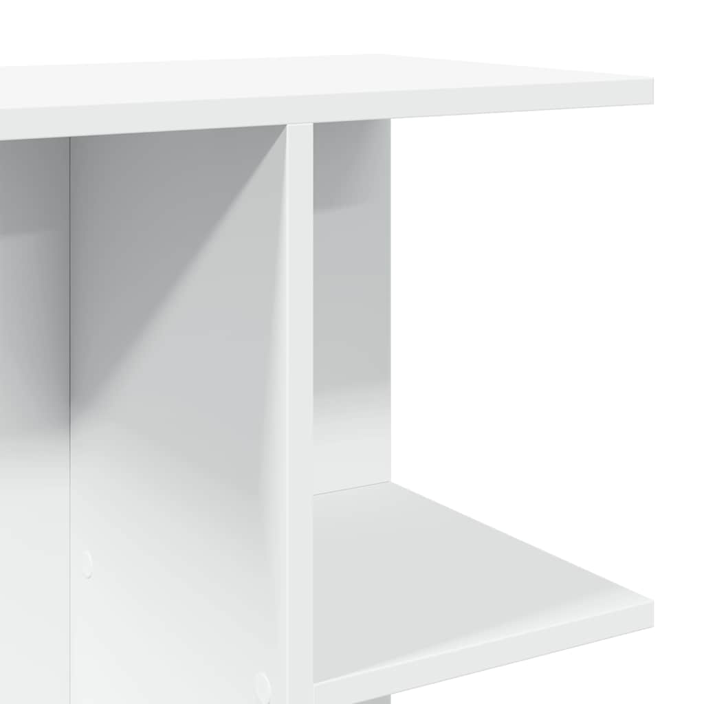 Vidaxl Stolik Nocny, Biała, 46,5X29X61 Cm, Materiał Drewnopochodny