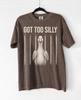 Zu albern Vintage Gans T-Shirt, Lustiges Meme Tee, Ungezügelter Humor Tier Komfort Farben Oberteil