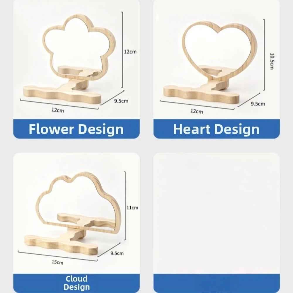 Wooden Parrots Mirror Toy Rod Shape Parrots Platform New Parrot Standing Perch Cage Accessories