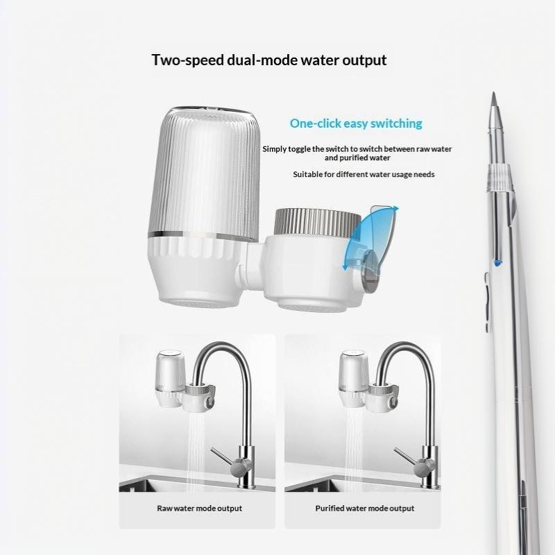 Wasserfilter für Wasserhahn 7-lagige Aktivkohlefiltration Filterelement Herausnehmbar für Hausküche Trinken Kochen