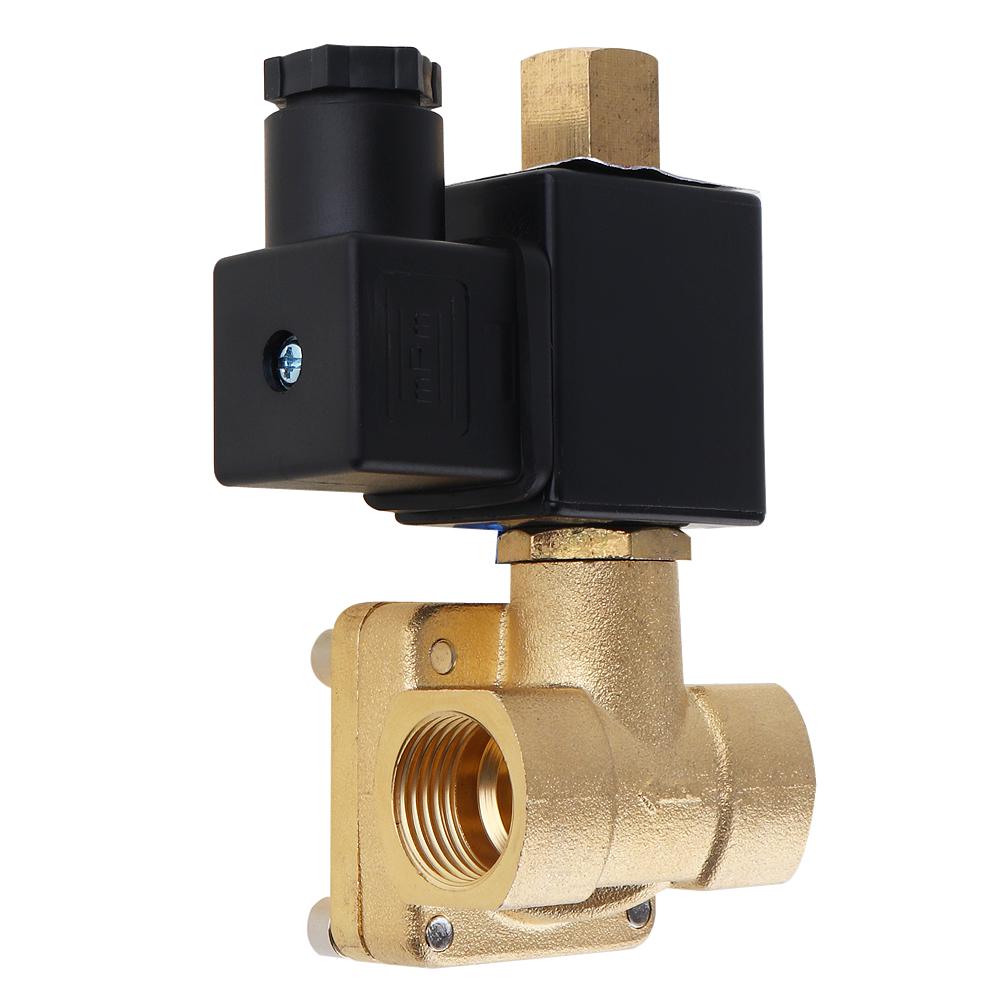 Buy 1/2'' DC 24V Brass Electric Solenoid Valve with Long Open Type and
