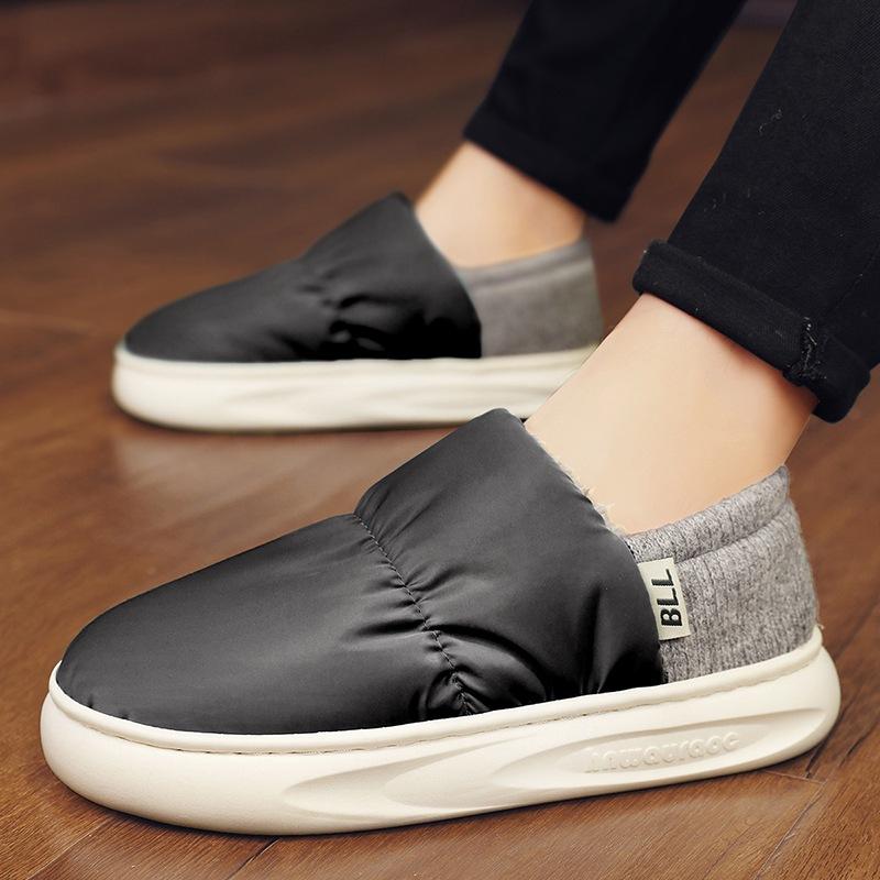 

Зимние ботинки мужские, пара, зима 2024, теплые, с начесом, утолщенные, женские, кожаная поверхность, ботинки Northeast, мужские, хлопковые ботинки 45