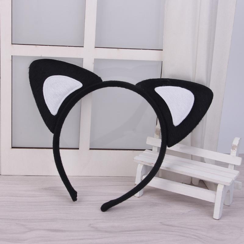 Fashion Women Plush Tiger Leopard Cat Ear Headband Hair Band Cosplay Party Fancy