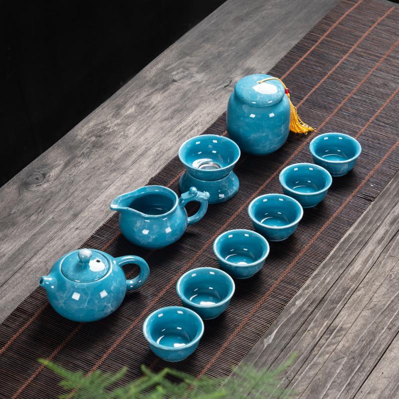 Ceramic tea set printing small gifts for customers, gift box, business company opening event gift set