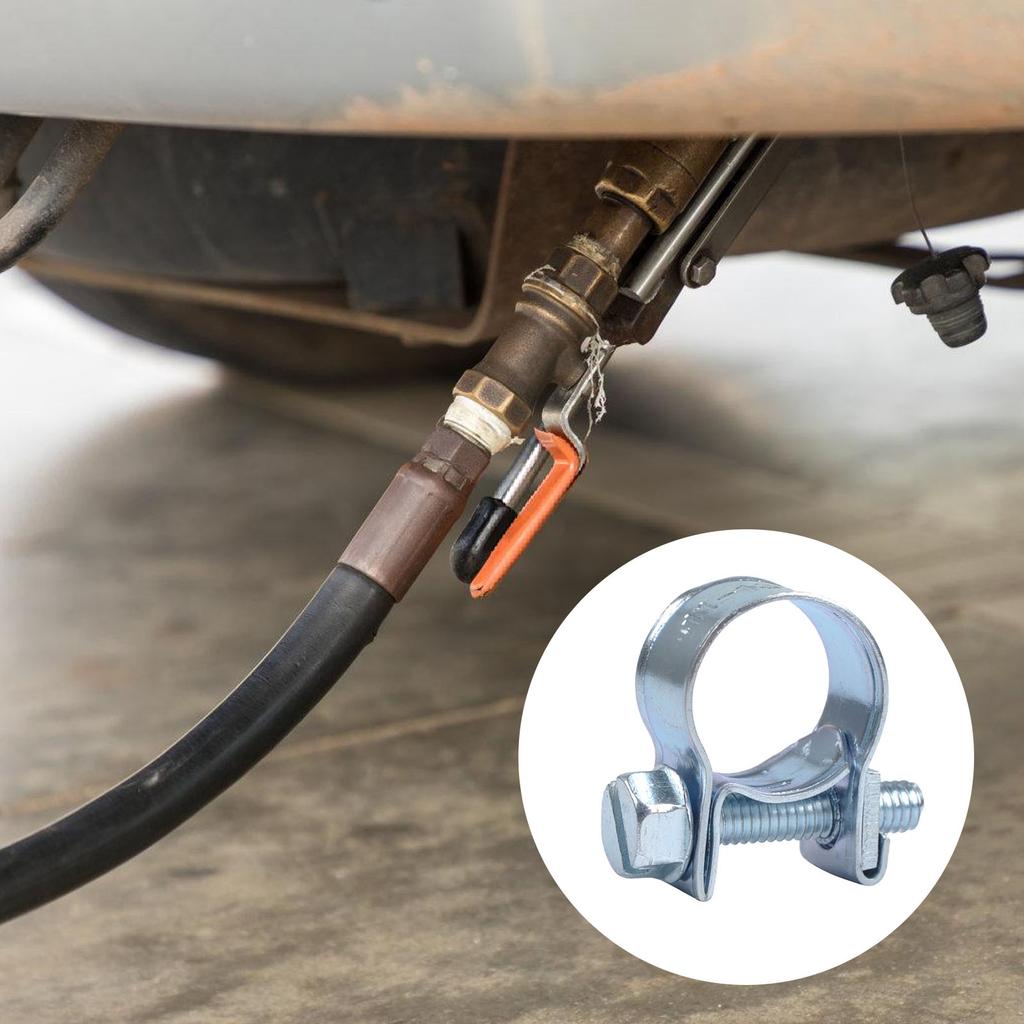 Pack of 30 Sturdy Stainlesses Steel Hose Clamps Accessory for Fuels Injection Lines 3/8Inch to 5/8Inch Diameter Pipe