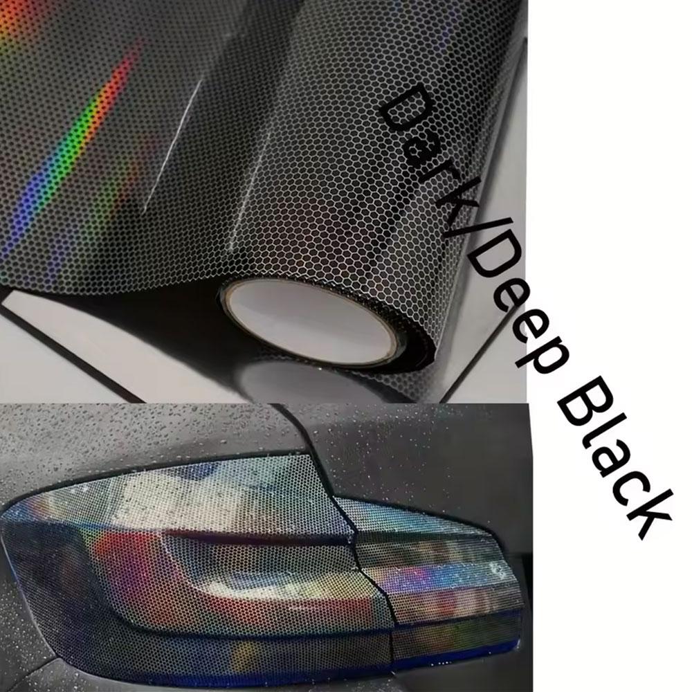 Car Sticker Headlight Lamp Film Auto Laser Honeycomb Taillight Lamp rhombus protective film Waterproof  Self-Adhesive Stickers