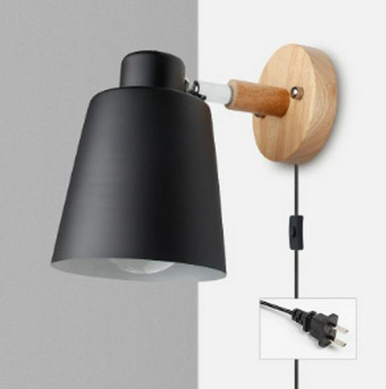 Nordic Creative Solid Wood Wall Lamp for Bedrooms, Hallways, and Children's Rooms