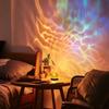 16 Colors Water Ripples Lights Lamp Ocean Water Projector Light Luminorthe Lumena Lights Bedroom Decor Rotating Flame Nightlight