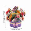 New 3D Pop-up Style 3D Greeting Card Romantic Handmade Paper Pop Up Card Creative Flower Blessing Card Valentine's Day