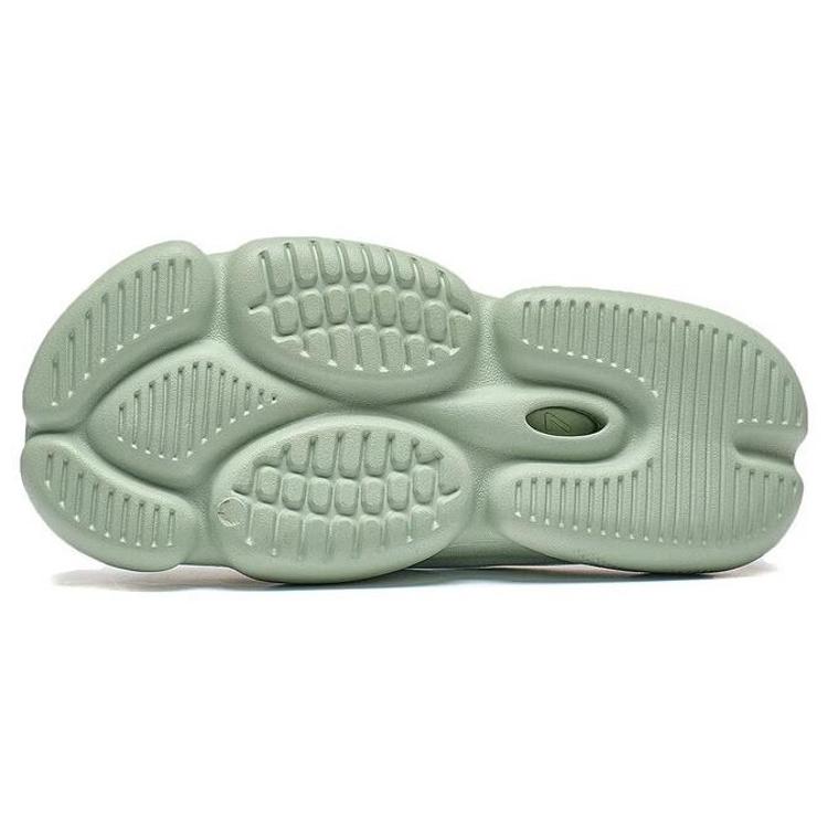 New LiNing BADFIVE Slide Quiet Abrasion Resistant Slide Slippers Women's Aqua Celadon Green ABTT006-3