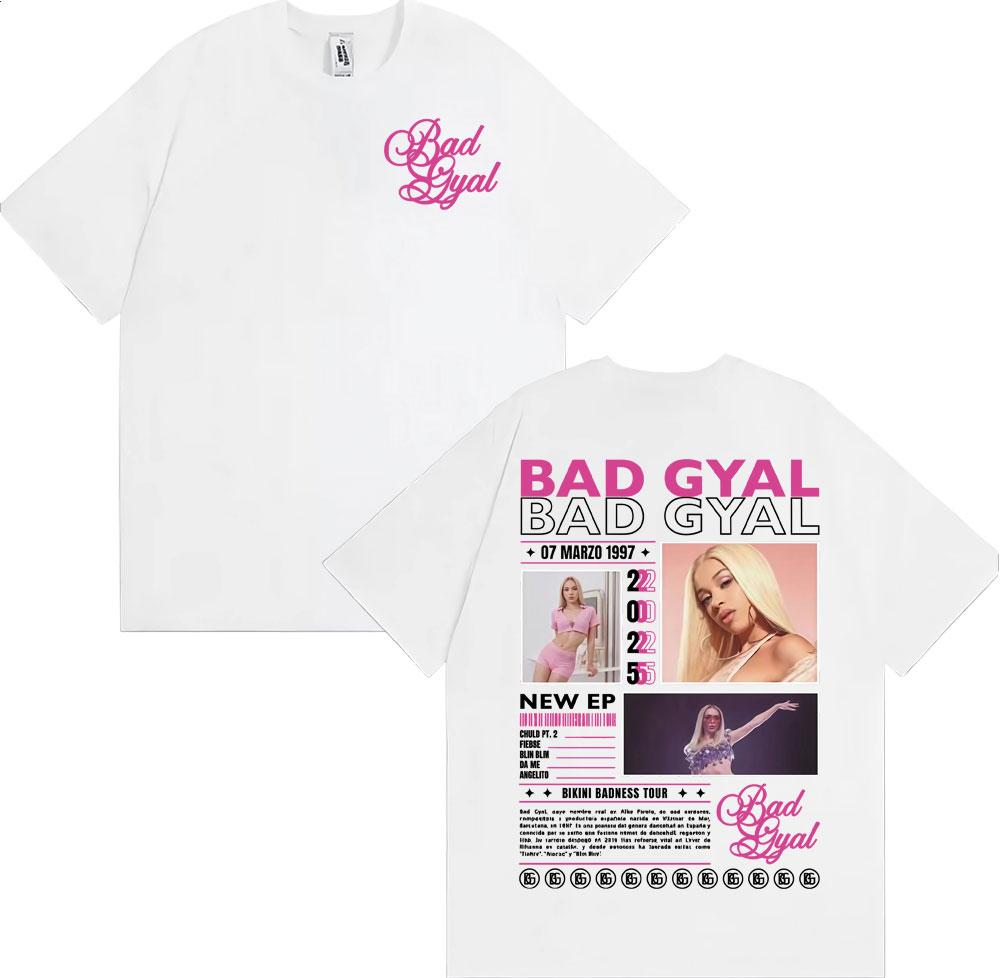 Bad Gyal Bikini Badness Tour 2025 Graphic T-shirts Men Women Fashion Aesthetic Short Sleeve T Shirts Comfort 100% Cotton T Shirt