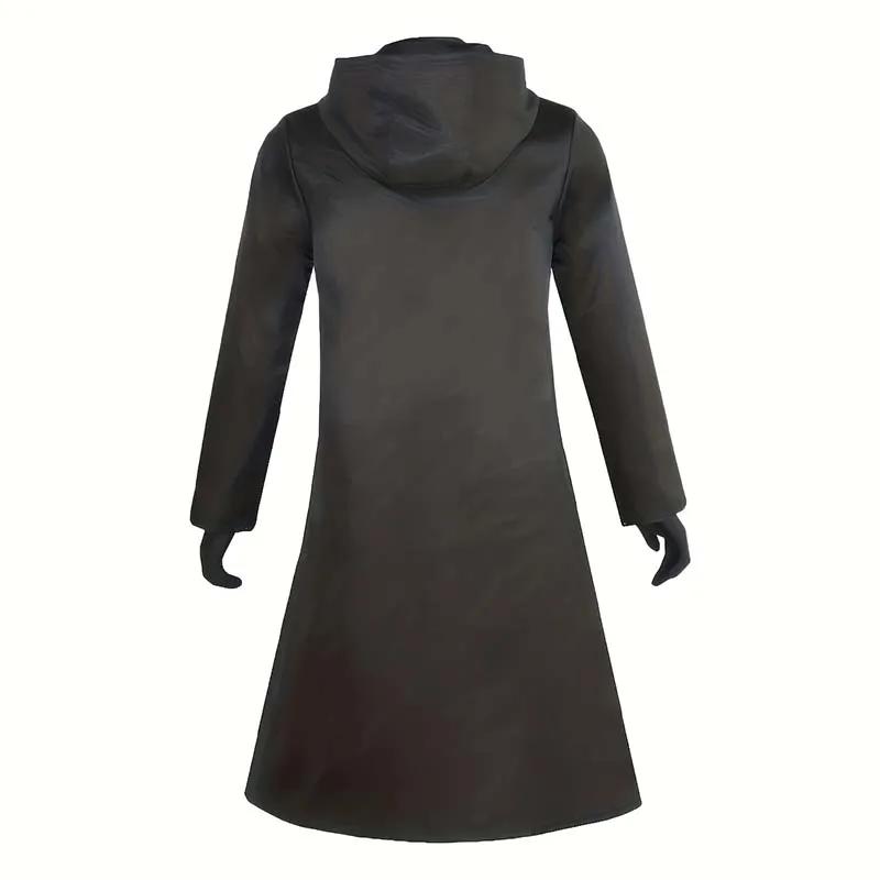 Costume da Calamaro Vestito Guanti Unisex Costume da Gioco Mantello con Cappuccio Nero Stile Medievale Outfit per Festa di Carnevale Costumi di Halloween per Adulti