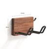 Black Bathroom Hair Dryer Holder Walnut Wall Hanging Storage Rack Toilet Toothbrush Holder Cup Holder Bathroom Hardware Pendant