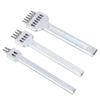 3pcs 2+4+6 Prong Leather Stitching Punch Alloy Steel Leather Hole Punch  For DIY Craft