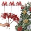Christmas Tree Gold Glitter Wheat Ear Ornament 2026 New Year Eve Decors Christmas Decorations 2025 Sequin Tassel Floral Branch