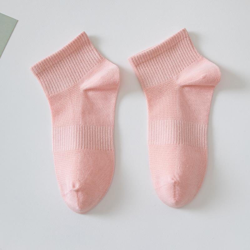 Antibacterial Pure Cotton Socks, Women's Summer Thin Short Socks, Mesh Breathable Women's Short Socks, Sports Anti-ball Boat Socks
