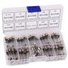 5/72/100PCS Panel Mounted Glass Fuse Holder 5x20mm 6x30mm Insurance Tube Socket Fuse Holder Glass Tube Fuse Holders Assorted Kit