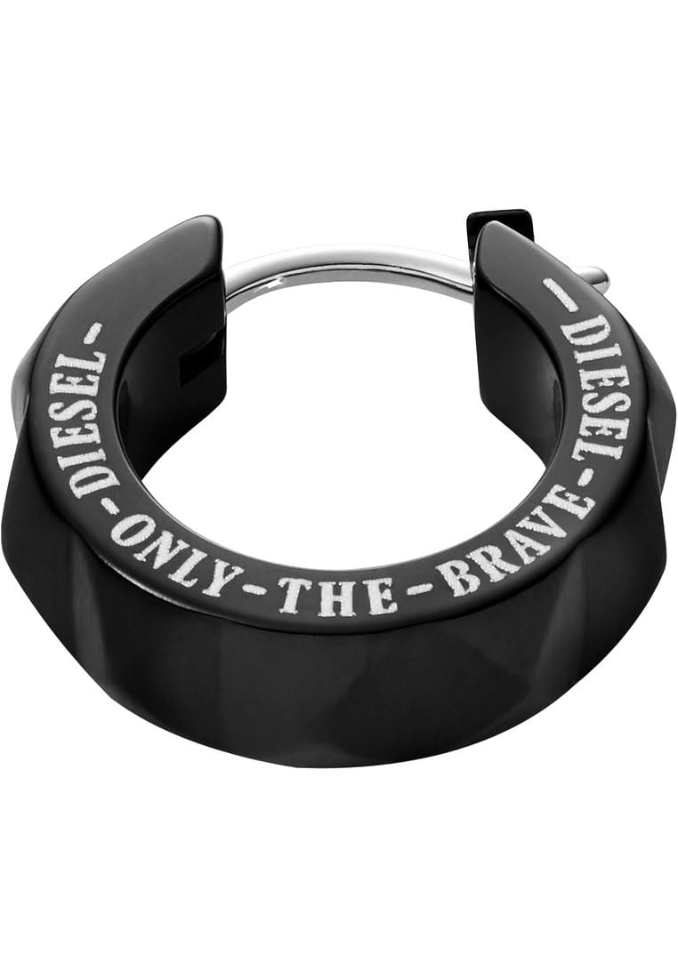 

Diesel Men s Stainless Steel Earrings, Stainless Steel, No Jewels