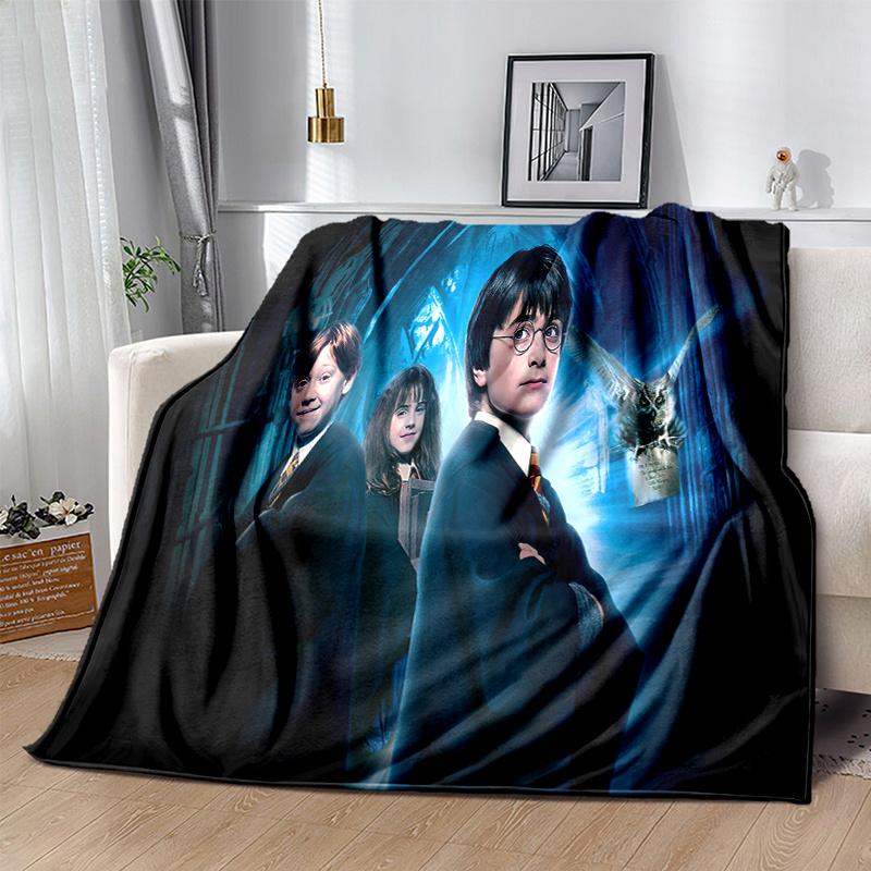 Harry Potter Hogwarts School Uniform Robe Cloak Costume Cosplay HalloweenPrint Blanket, Soft Blanket For Sofa Office Bed And Travelling Daug