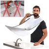 Tablier à Barbe - Blanc - LIA4574 - Évite le désordre - Facile à utiliser - Taille unique