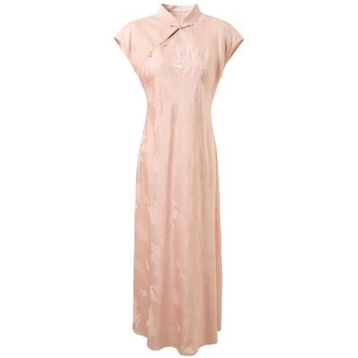 Sancai New Chinese Style Lyocell Cheongsam A-line Dress