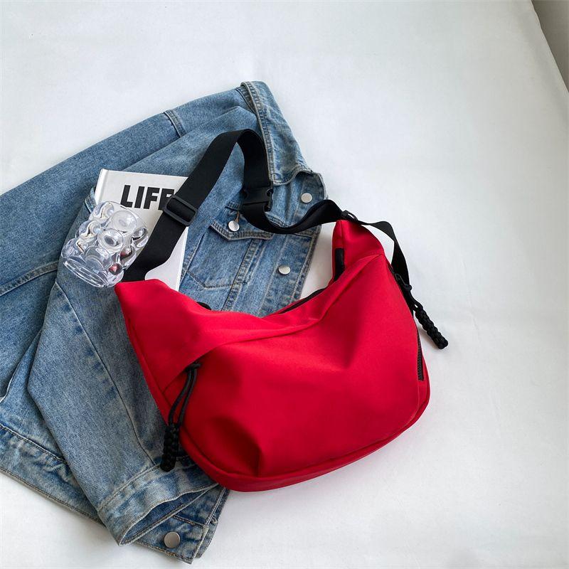 

Oxford Cloth Fashion Large Capacity Class Work Clothing Crossbody Bag Red