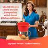 Mixerzubehör und Zubehör, Silikonschüssel-Einlage mit Deckel, Kippkopf, Standmixer, Wiederverwendbar und Spülmaschinenfest