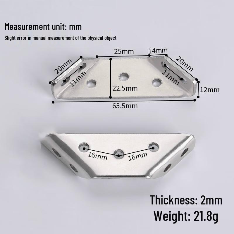 Stainless Steel L-shaped Corner Brackets