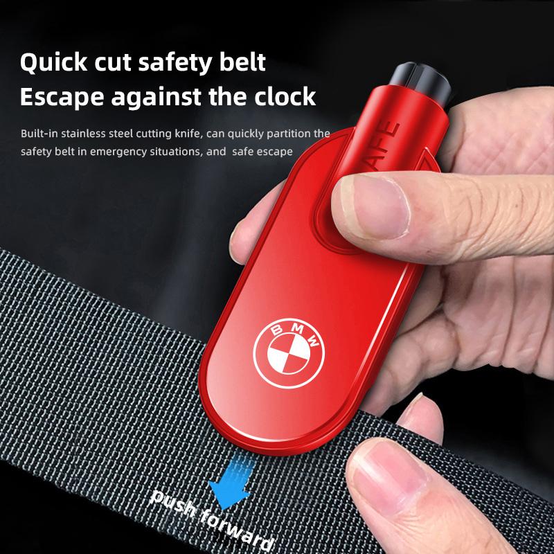 CUP1 Car Emergency Hammer 2-in-1 Glass Breaker Seatbelt Cutter For BMW X1 X2 X3 X5 X4 X6 X7 G30 G20 G32 G11 G12 F40 F30 F20 F10 F34 DQ0