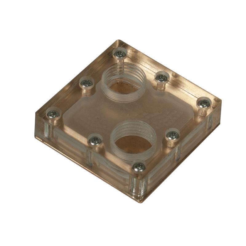 High-Flow 40x40 CPU Water Cooler Purple