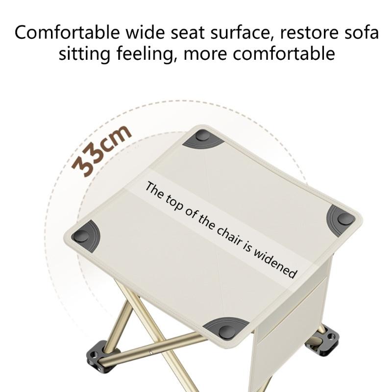 Camping Stool Chair Portable Folding Stool for Outdoor Gardening and Beach Hiking Fishing Foot Stool with Carry Bag