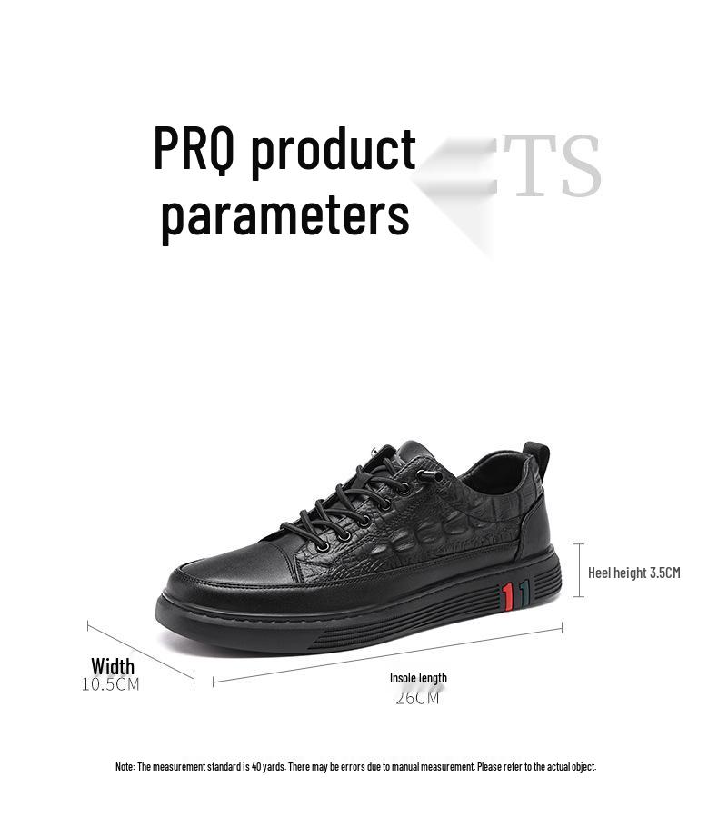 Red Dragonfly Men's 2026 Spring Sports Slip-on Leather Board Shoes - High-End, Versatile, and Thick-Soled Casual Footwear for Men