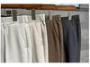 Men's Slim Summer Nine-Point Suit Trousers - Lightweight and Trendy