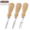 4/6/8mm Leather Edge Beveler Tool, Wide Head Leathercraft Edge Skiving Beveler, Leather Edge Cutting Trimmer, DIY Craft Tool