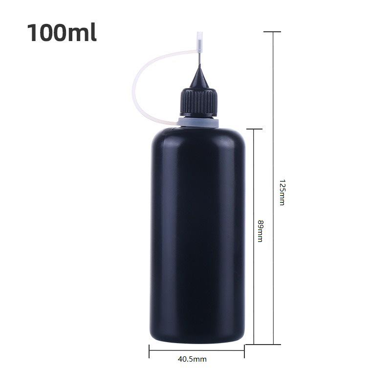 30ml Black Lightproof Bottle for Tattoo Ink, Vape Juice, 10-30ml Needle Dropper for Tattoo Ink Cream, Vape Juice, Nail Polish Remover