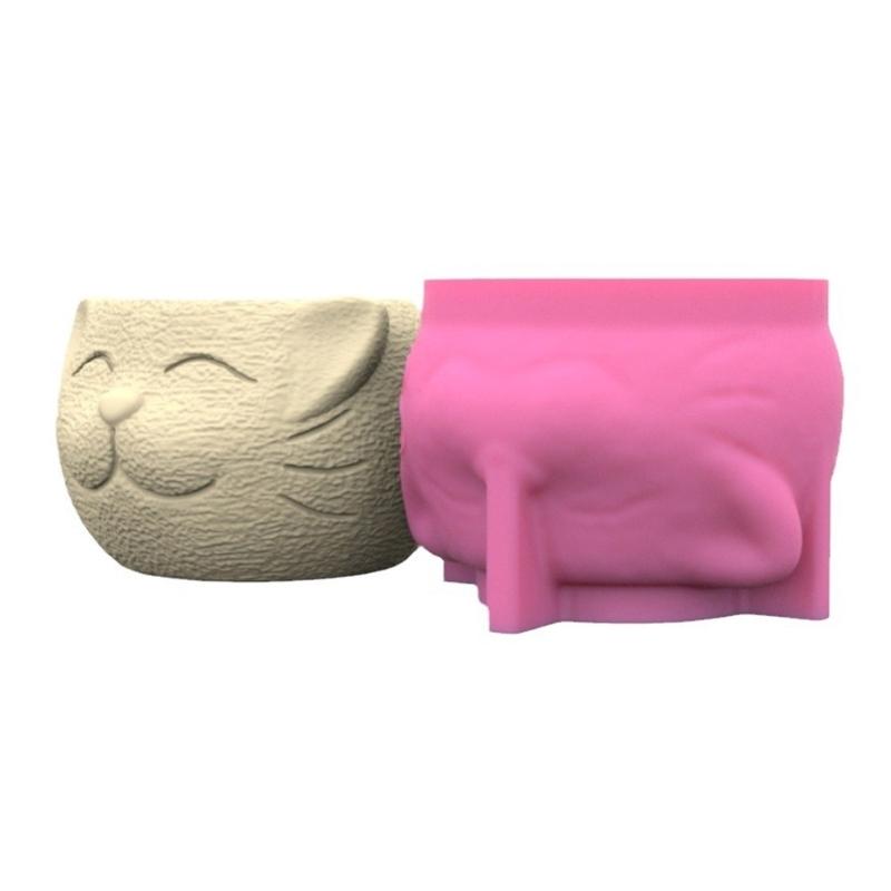 Cute  Silicone Mold  Succulent Flower Silicone Mold for  Crafts Unique Succulent  Candle Holders