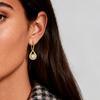 European and American Light Luxury Diamond-encrusted Water Drop Earrings Women's High-end Versatile Earrings Stainless Steel Earrings Fashion Commuter