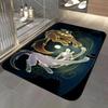 movie W-Wolfwalkers Floor Mat Soft Flannel Entrance Door Mat Non Slip Absorbent Bathroom Bedroom Floor Rug