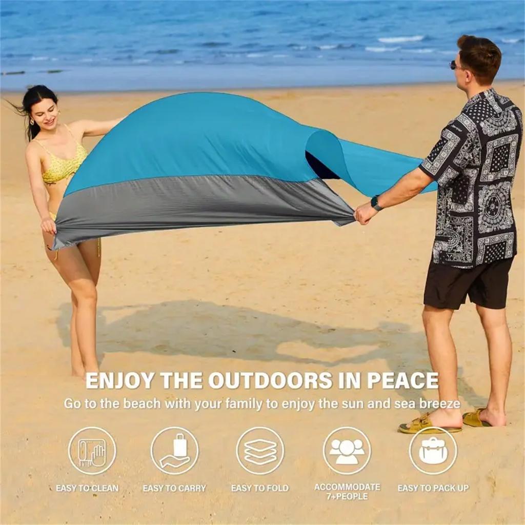 Beach Blanket Sandproof 280*305cm Waterproof Beach Mat Lightweight Picnic Blanket for Travel Hiking Accessories Beach Mattress