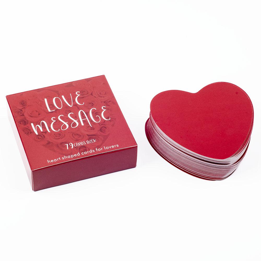 Love Message Oracle Cards 79Cards Heart-Shaped Leisure Entertainment Game Tarot Card