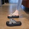 2025 Women's Fairy Style Slides: Summer One-Strap Slippers with Thick Soft Soles