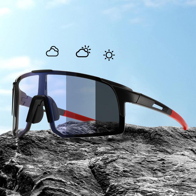 Outdoor Brand Cycling Men's Goggle Women Oversize Decor Anti UV Riding Shades High Quality Pochromic Sports Sunglasses
